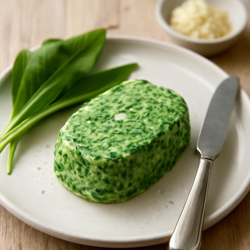 Manteiga de alho de urso no thermomix