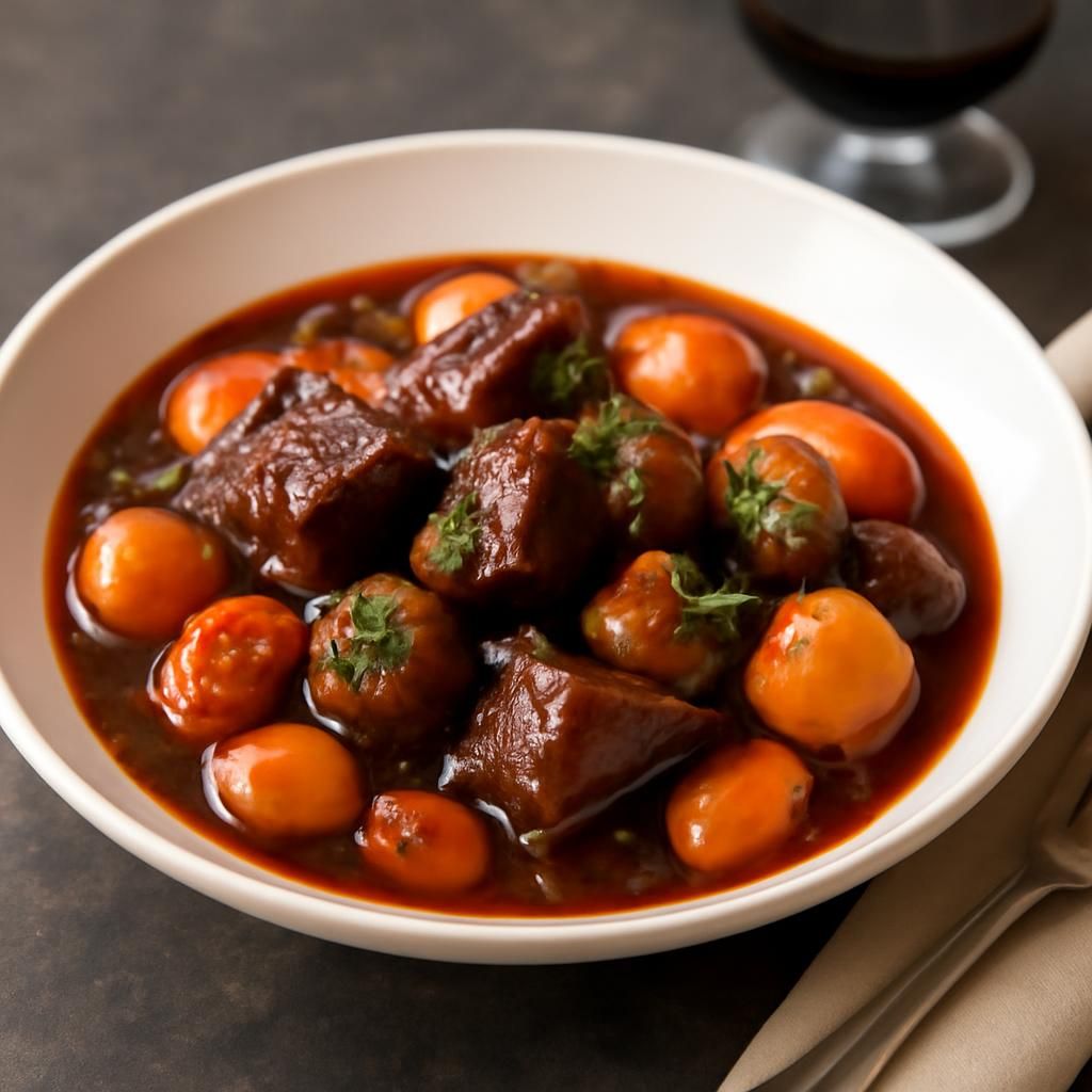 Boeuf bourguignon au thermomix