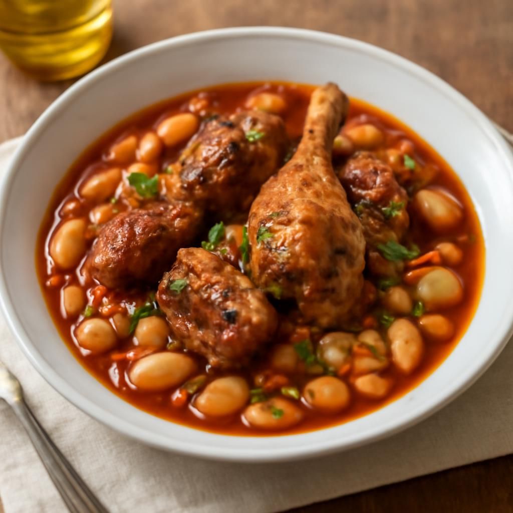 Delizioso cassoulet fatto in casa