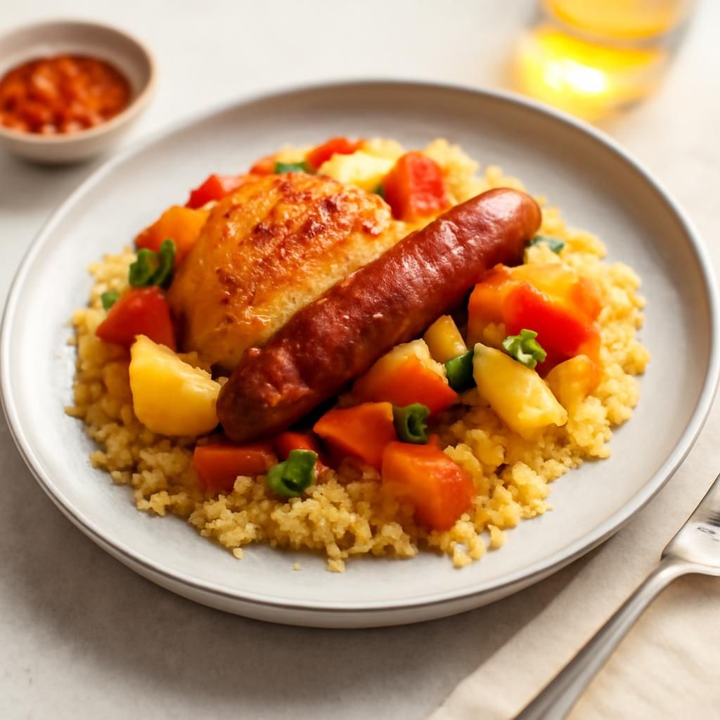 Easy Chicken and Merguez Couscous