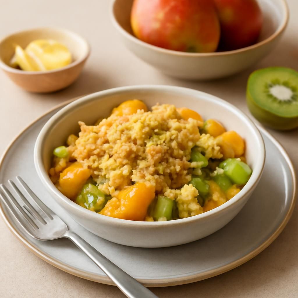 Crumbles de frutas exóticas con thermomix