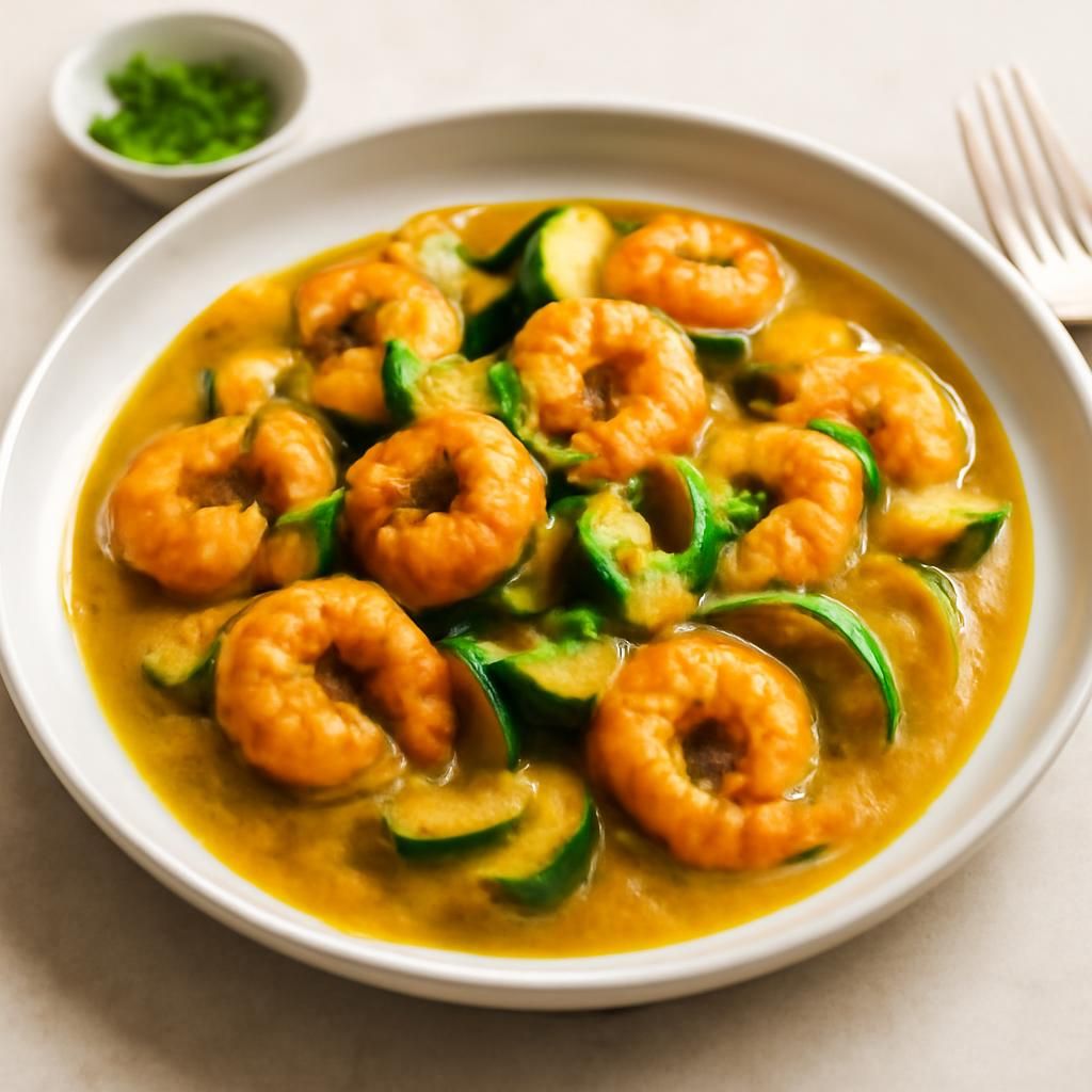 Curry de camarones