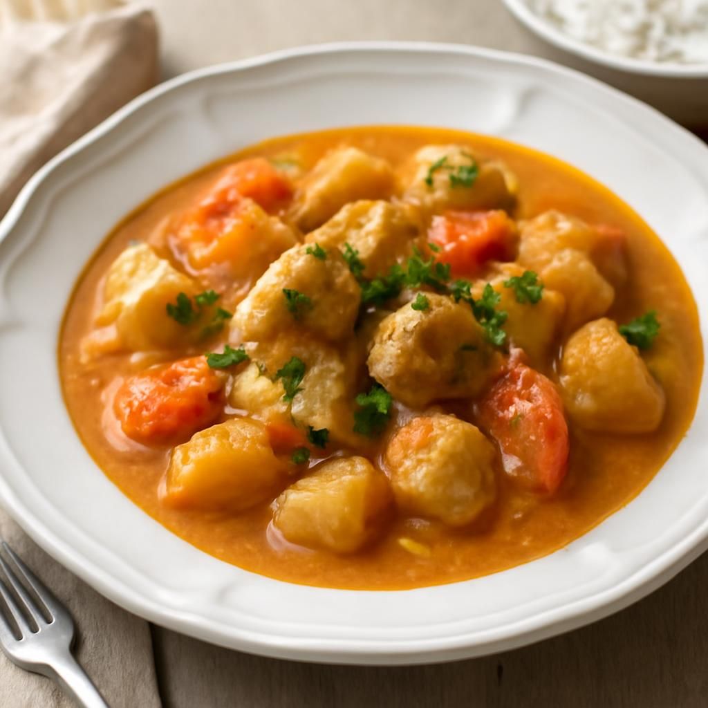 Curry di pollo al latte di cocco
