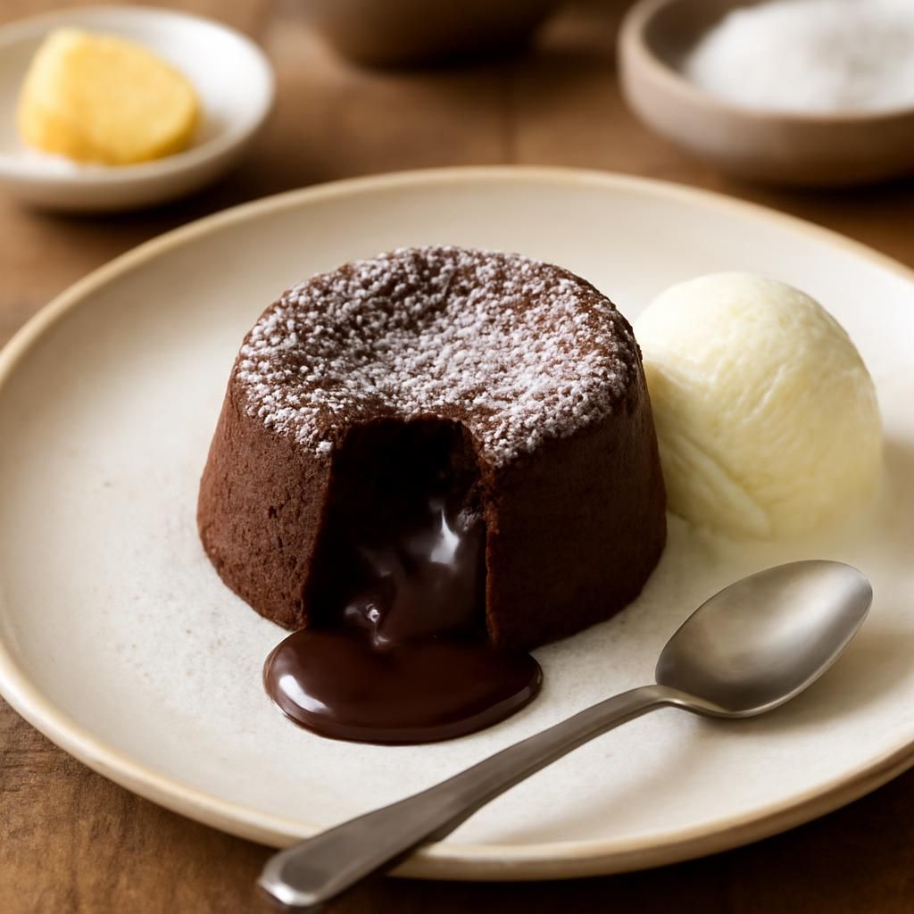 Fondant de chocolate caseiro
