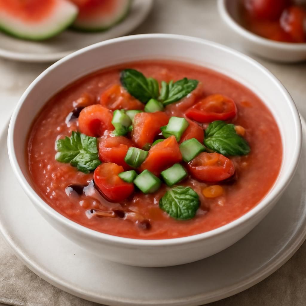 Gaspacho di melone con menta al thermomix