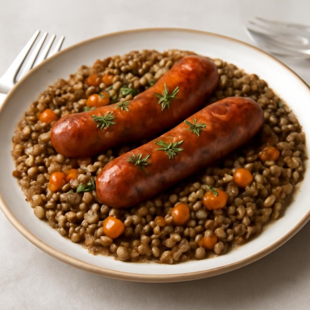Lenticchie con salsiccia