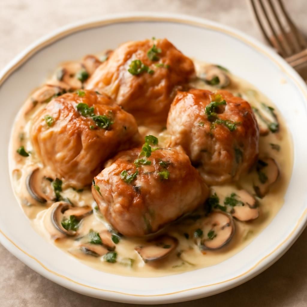 Schweinemedaillons in Sahnesauce