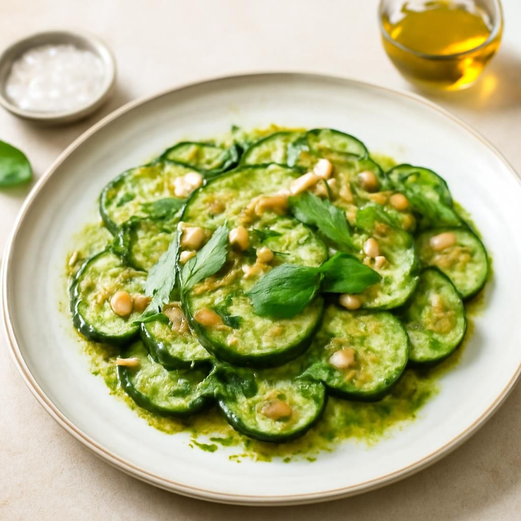 Pesto aus Zucchini und Basilikum im Thermomix