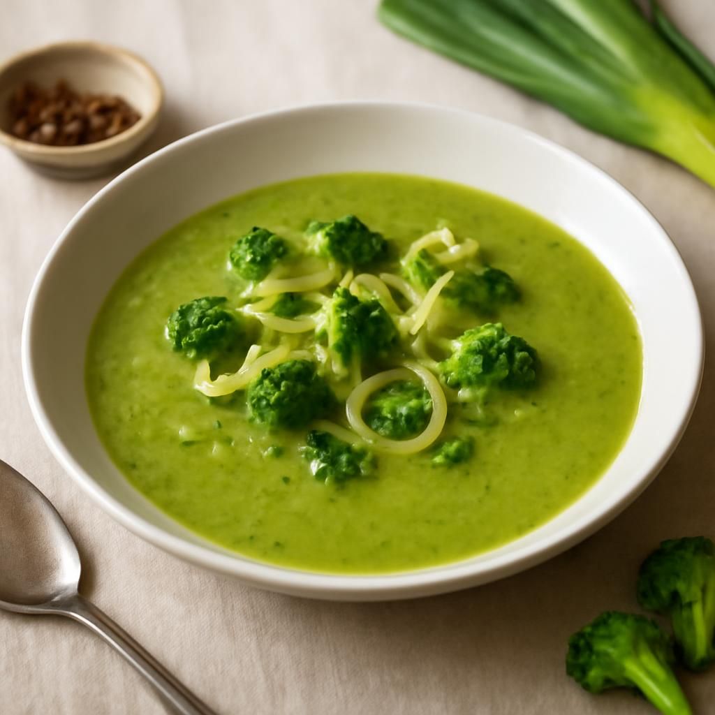 Brokkoli- und Lauchcremesuppe im Thermomix