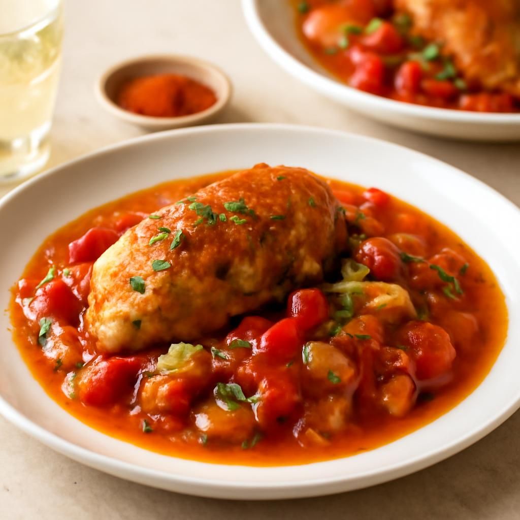 Frango à la basquaise