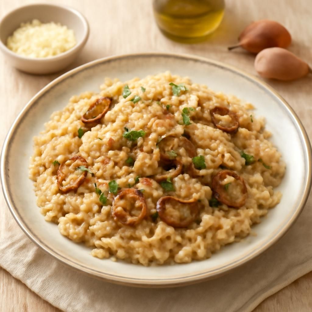 Chicken and Mushroom Risotto with Thermomix