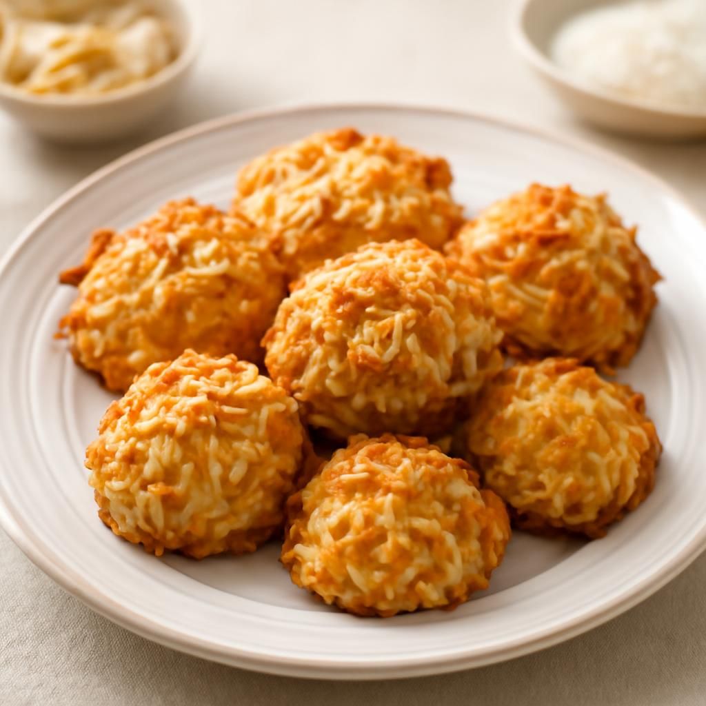 Rochers de coco e amêndoas no thermomix