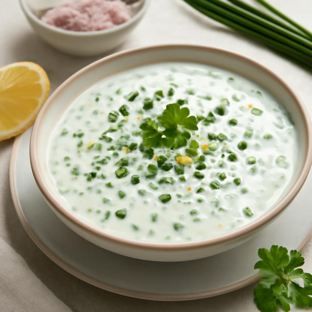 Sauce yaourt citron et herbes au thermomix