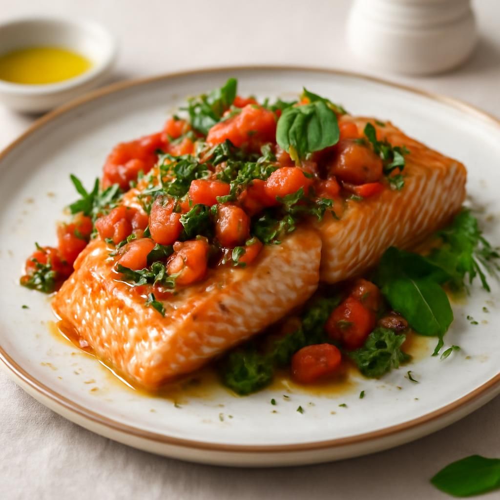 Salmón a la Toscana en Thermomix
