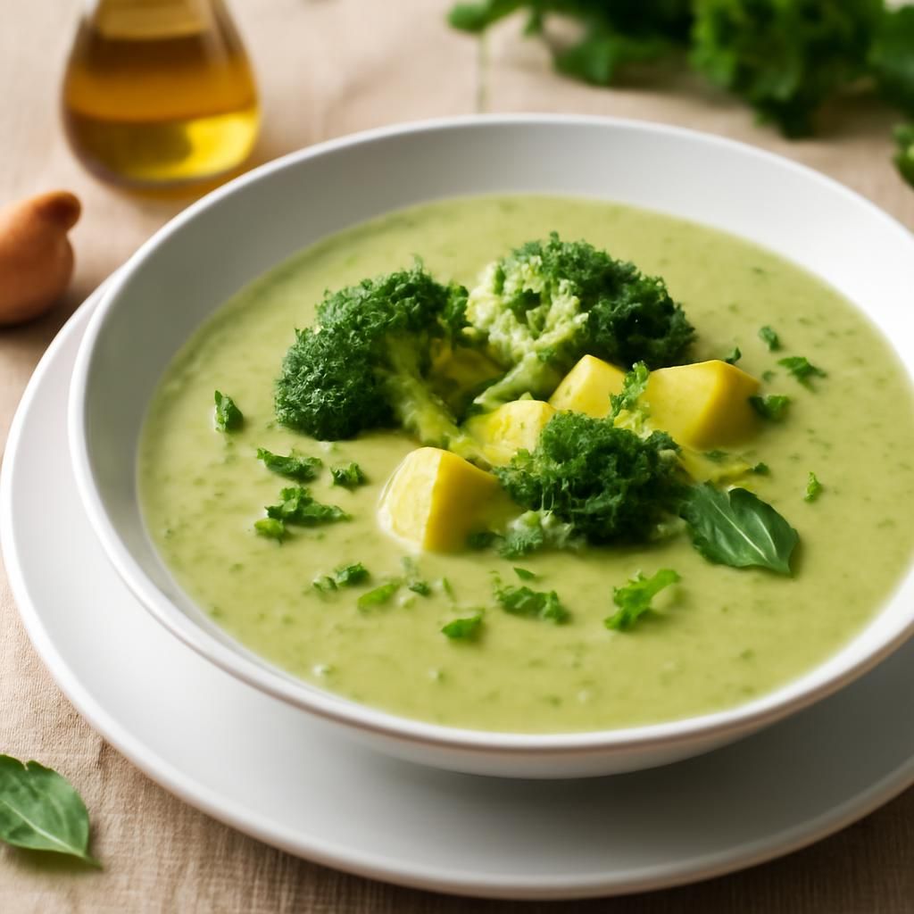 Broccoli and Potato Soup with Thermomix