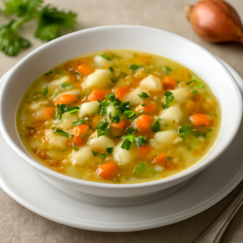 Soupe rustique de pommes de terre au thermomix