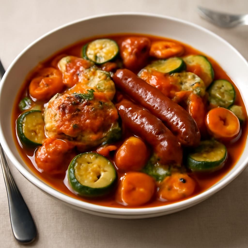 Tajine mit Hühnchen und Merguez