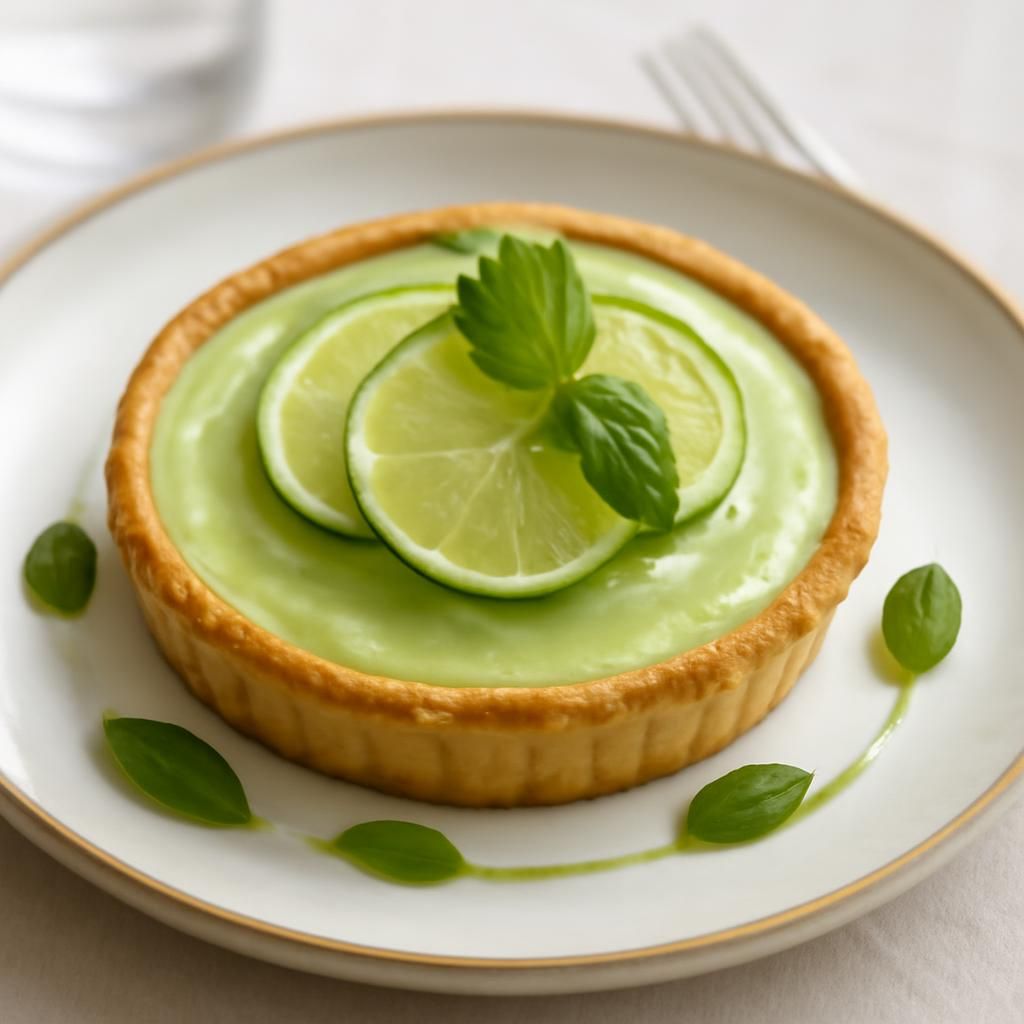 Lime Basil Tart with Thermomix