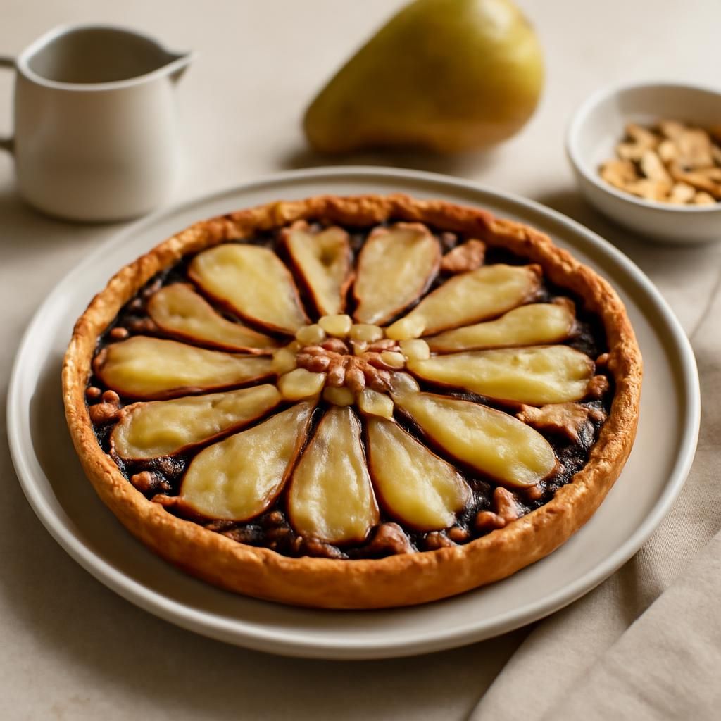 Torta di pere, mandorle e cioccolato al thermomix